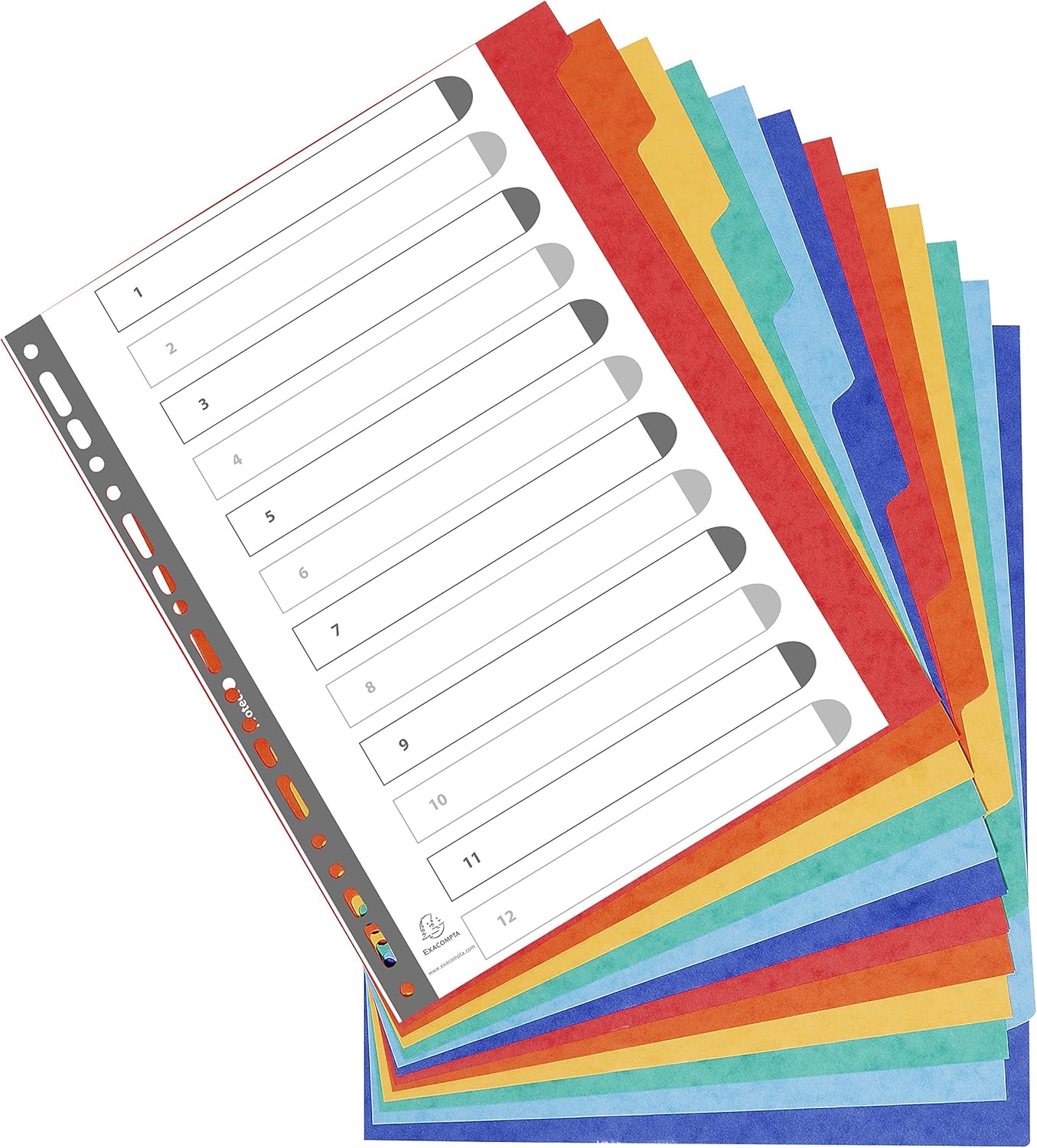 Exacompta 2612E Divisori e Segnaletica, 24.2x29.7 cm, Multicolore