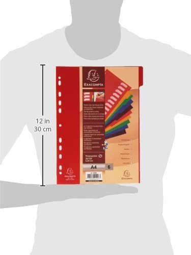 Exacompta 4906E Divisori e Segnaletica, 21x29.7 cm, Multicolore
