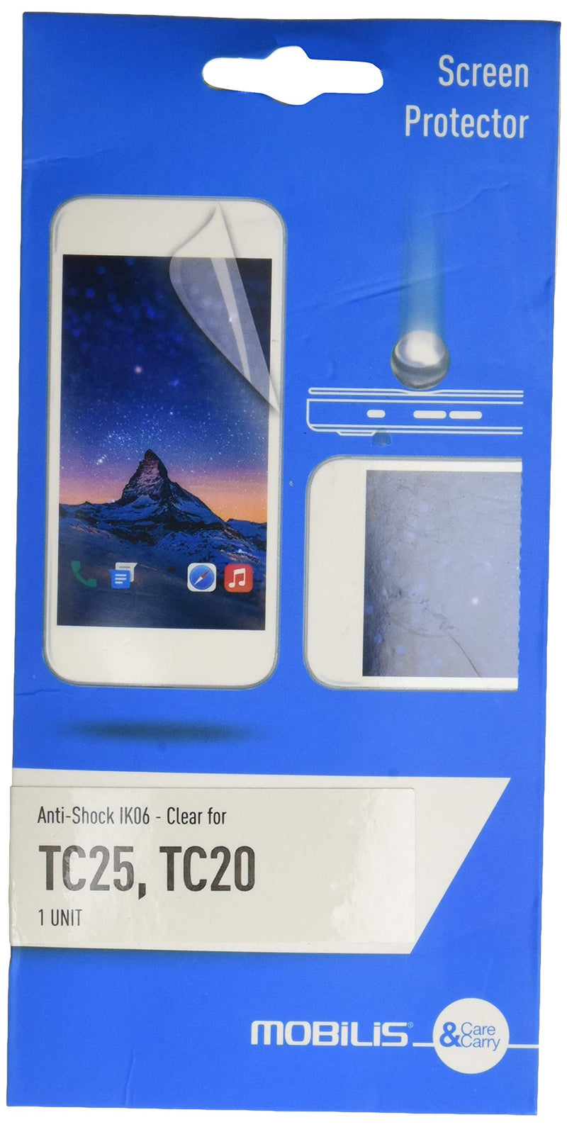 Mobilis Anti Choc IK06 - Pellicola proteggi schermo trasparente per Zebra TC20/TC25
