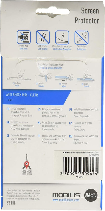 Mobilis Anti Choc IK06 - Pellicola proteggi schermo trasparente per Zebra TC20/TC25