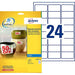 Avery Italia J4773-10- Set di Etichette per Identificare Cavi ElettriciBianco, 63.5 x 33.9, 240 Pezzi