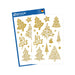 Avery Italia Zweckform 52273 Adesivi natalizi, a forma di albero di Natale, 30 pz