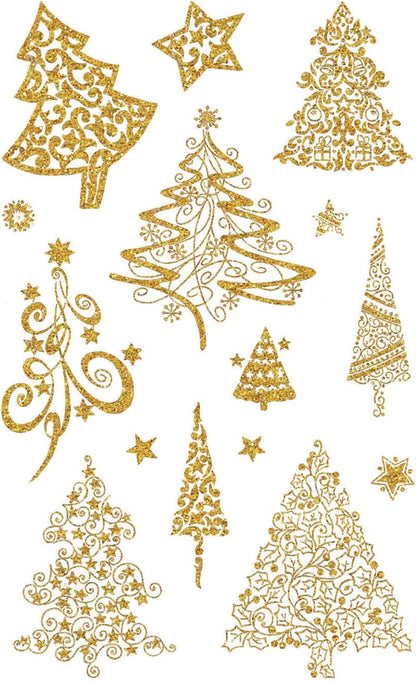 Avery Italia Zweckform 52273 Adesivi natalizi, a forma di albero di Natale, 30 pz