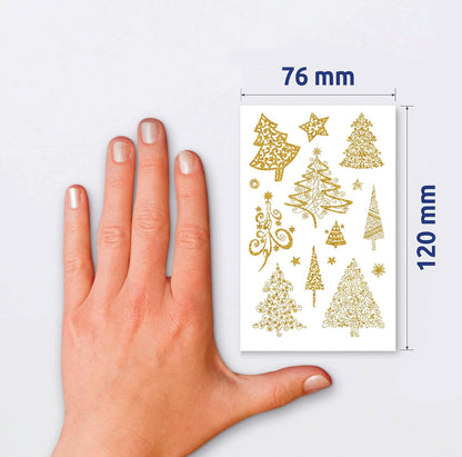 Avery Italia Zweckform 52273 Adesivi natalizi, a forma di albero di Natale, 30 pz