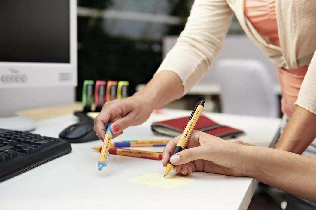 STABILO 6030/32-1 - Penna a sfera, confezione da 6, colori assortiti