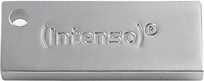 Intenso Premium Line - Chiavetta USB 64 GB - Memoria USB 3.2 Gen 1x1, fino a 100MB/s, Argento