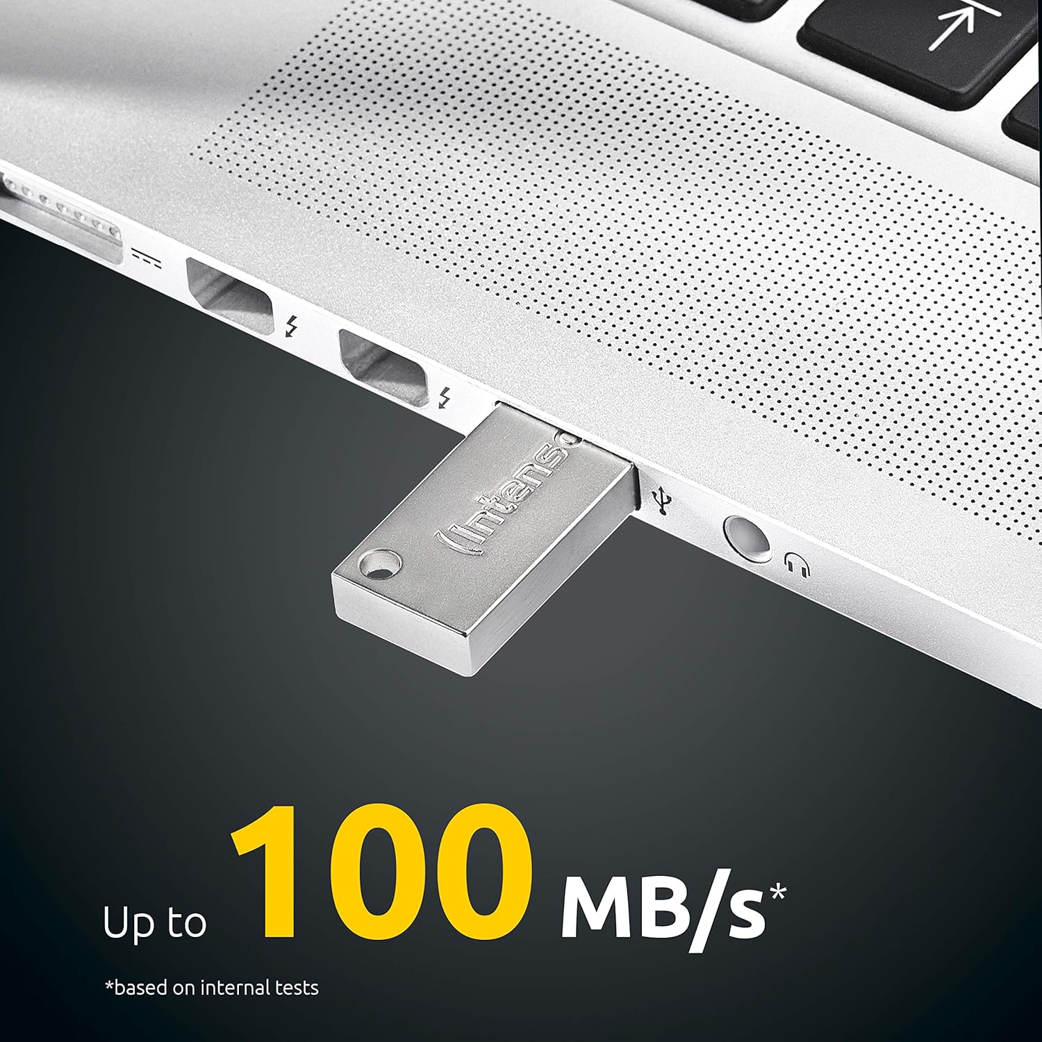 Intenso Premium Line - Chiavetta USB 64 GB - Memoria USB 3.2 Gen 1x1, fino a 100MB/s, Argento