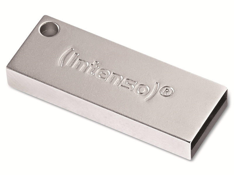 Intenso Premium Line - Chiavetta USB 128 GB - Memoria USB 3.2 Gen 1x1, fino a 100MB/s, Argento