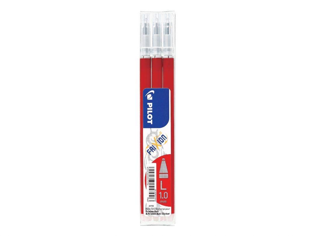 Set 3 refill sfera FRIXIONball CLICKER 1.0mm rosso Pilot