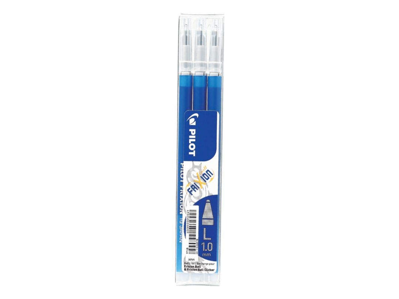 Set 3 refill sfera FRIXIONball CLICKER 1.0mm blu Pilot