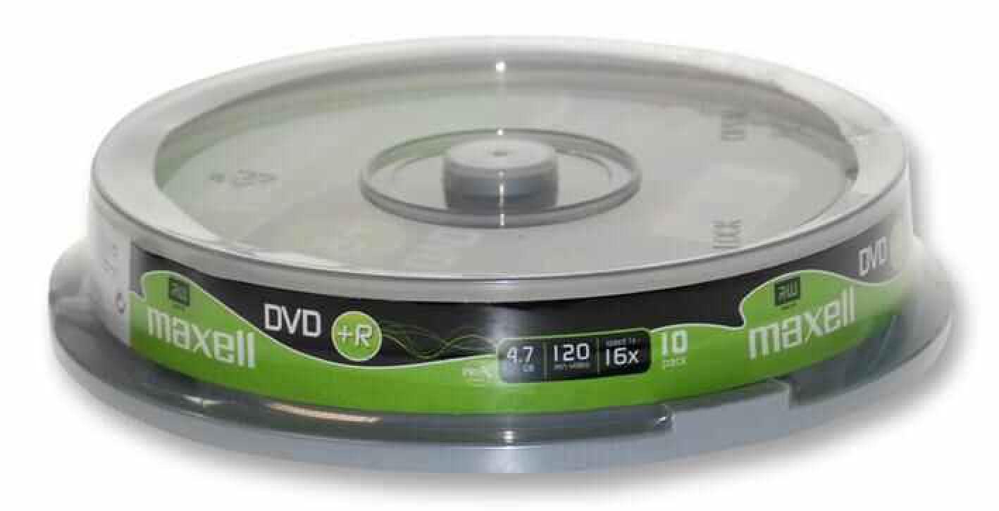 Maxell dvd+r 4,7GB 16x Cakebox 10 pcs, 10103221 (10 pcs