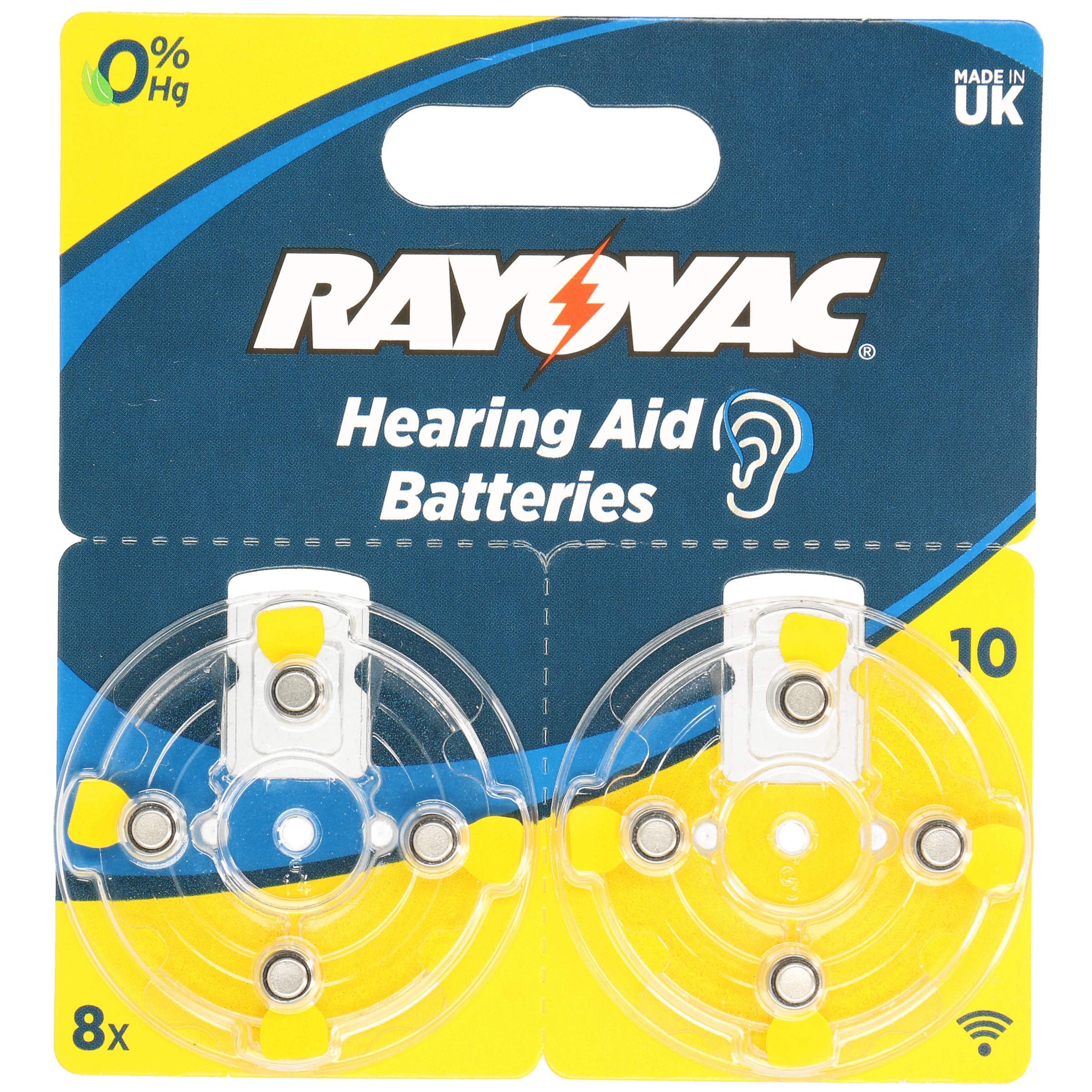 Luft-Batterie Pr70 1.4 V 8-Blister-Rayovac