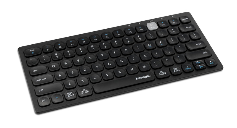 Kensington Mini Tastiera Compatta Wireless via Bluetooth o USB 3.0, Layout Italiano QWERTY, Multi Device e Dual Wireless, Compatibile con Windows, Mac, iOS e Chrome OS, K75502IT