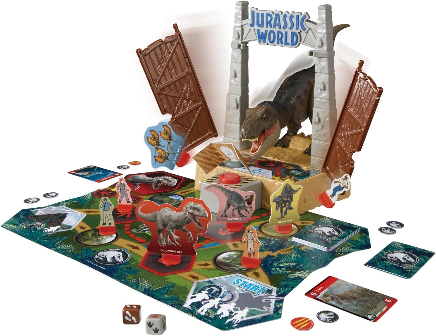 EPOCH Games - 7514 Jurassic World T-Rex Panic - Action Game