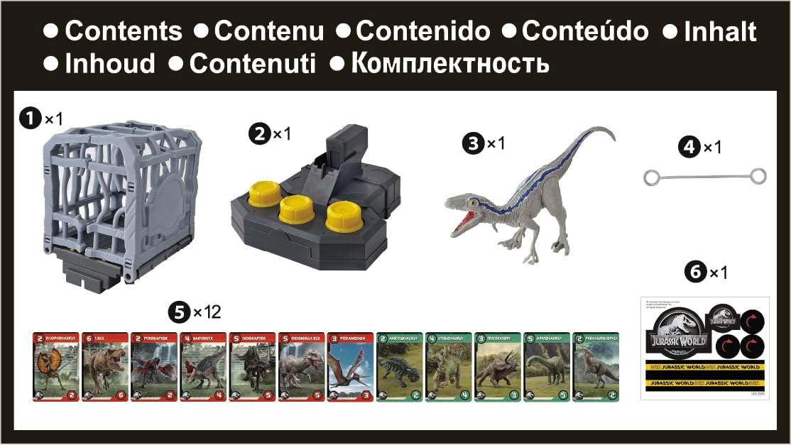 Jurassic World Cage Breaker Action Game - Epoch Games 7523