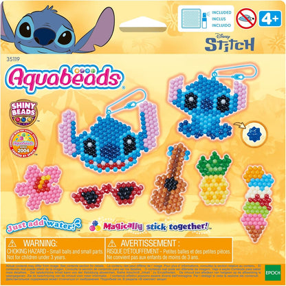 Aquabeads - 35119 Stitch Keychain Craft Kit - Arts & Crafts Bead Activity Toy