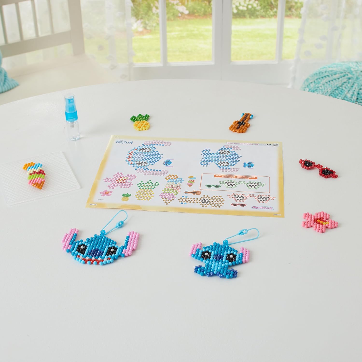 Aquabeads - 35119 Stitch Keychain Craft Kit - Arts & Crafts Bead Activity Toy