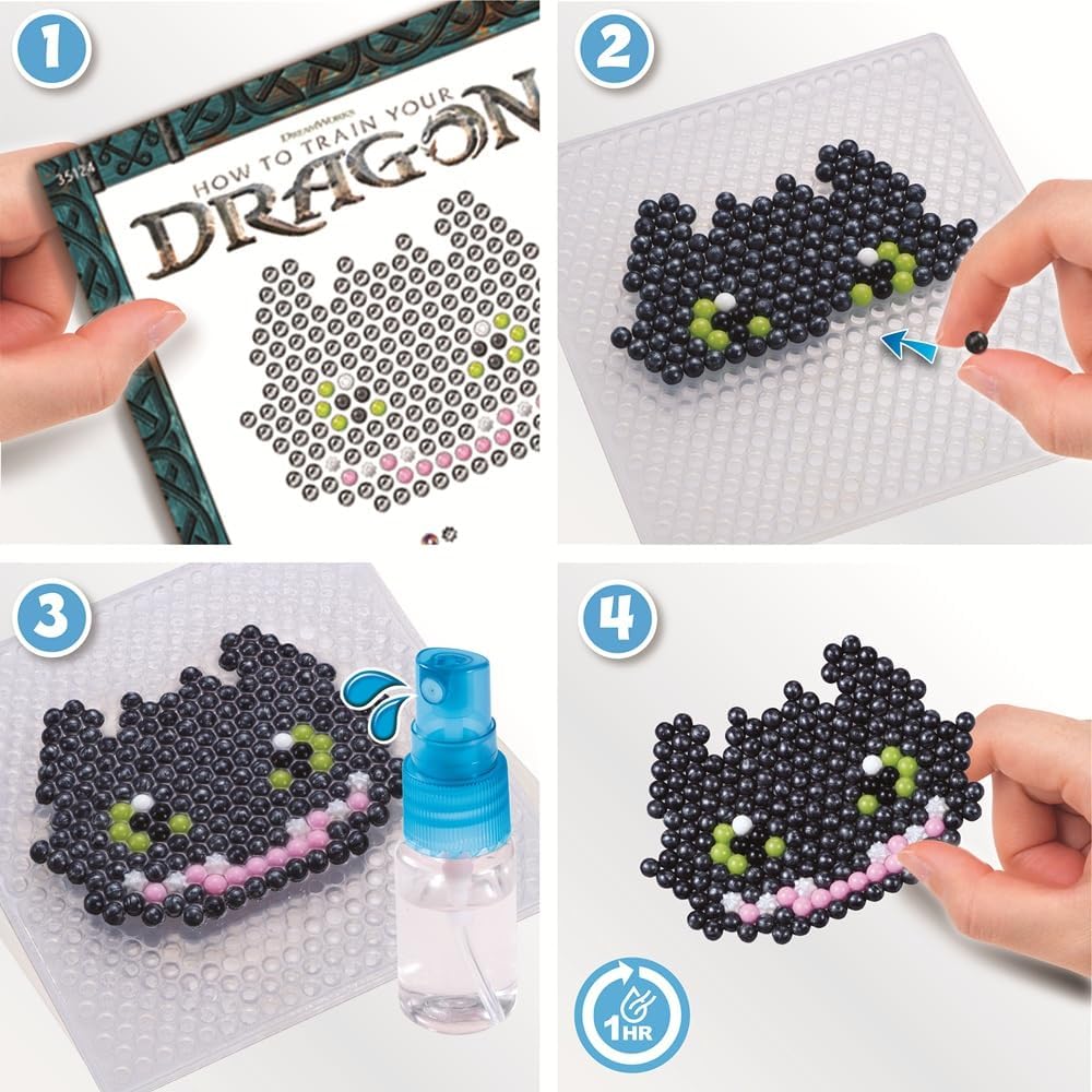 Aquabeads How to Train Your Dragon Craft Kit - Arts & Crafts Bead Activity Toy 35124