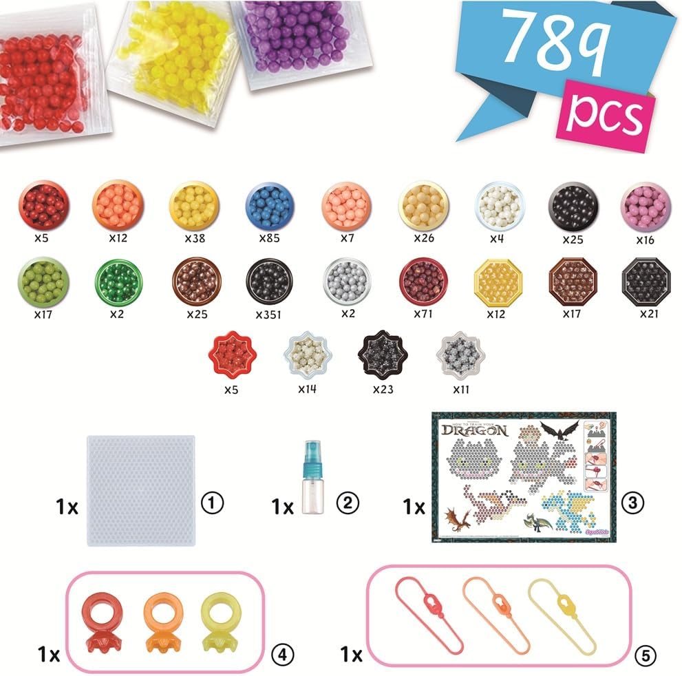 Aquabeads How to Train Your Dragon Craft Kit - Arts & Crafts Bead Activity Toy 35124