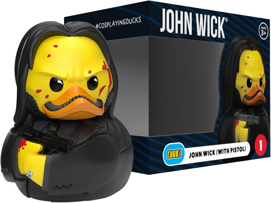 TUBBZ Boxed Edition: John Wick Chapter 3 - John Wick Pistol Cosplaying Rubber Duck Vinyl Figure