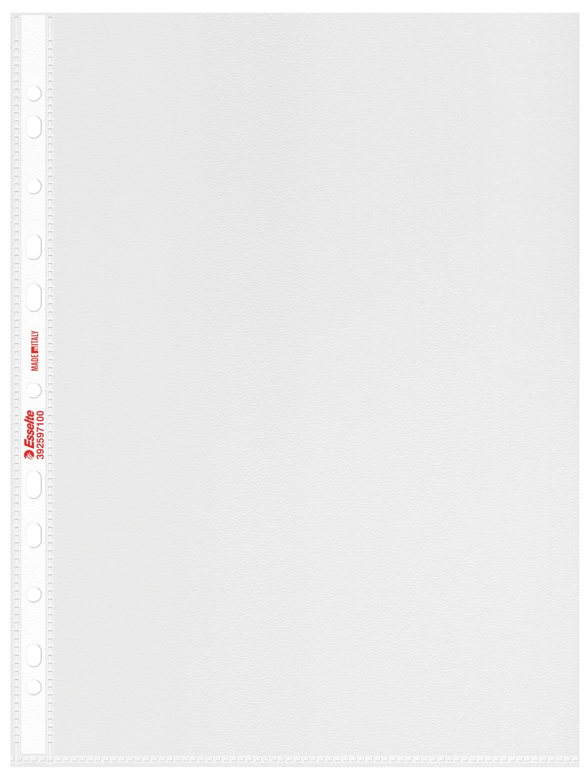 Esselte Buste Perforate Office, in PPL Antiriflesso, per Archiviare e Conservare Documenti in Formato 22x30 cm, Confezione da 25 Buste, 392597100