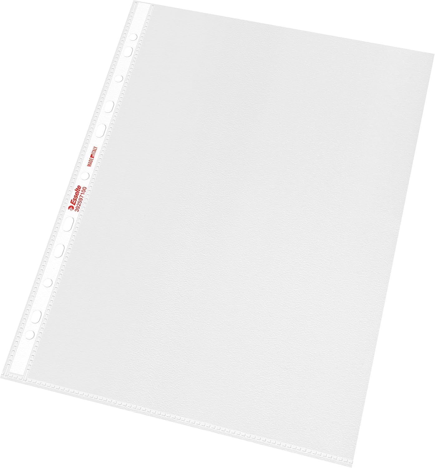Esselte Buste Perforate Office, in PPL Antiriflesso, per Archiviare e Conservare Documenti in Formato 22x30 cm, Confezione da 25 Buste, 392597100