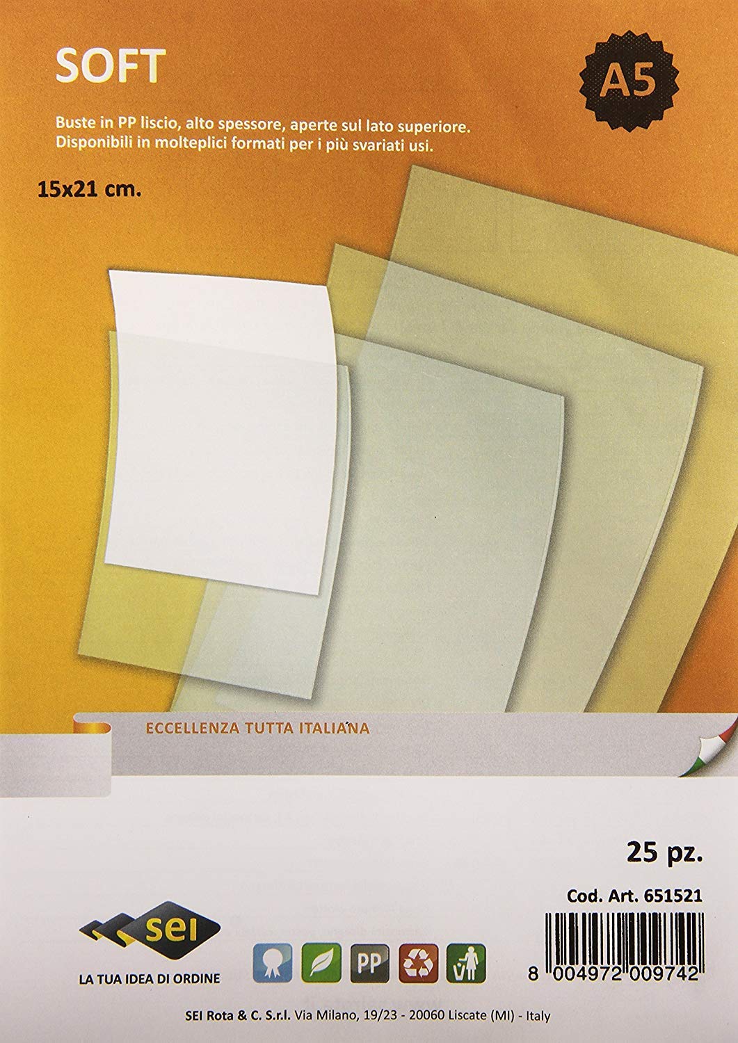 Cf25Buste Soft 18X24 Trasp