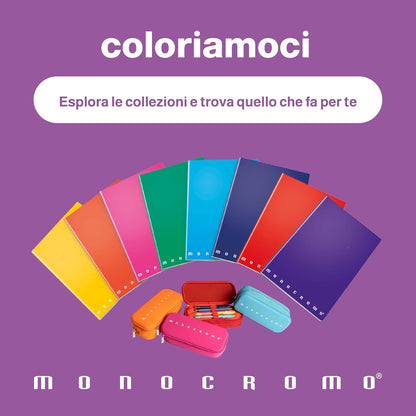 Pigna Quaderni Maxi Spiralati Monocromo, interno 4M, quadretti 4 mm., senza fori, con microperforazione, Carta 80 g, Formato A4 22X29,7 cm. 5