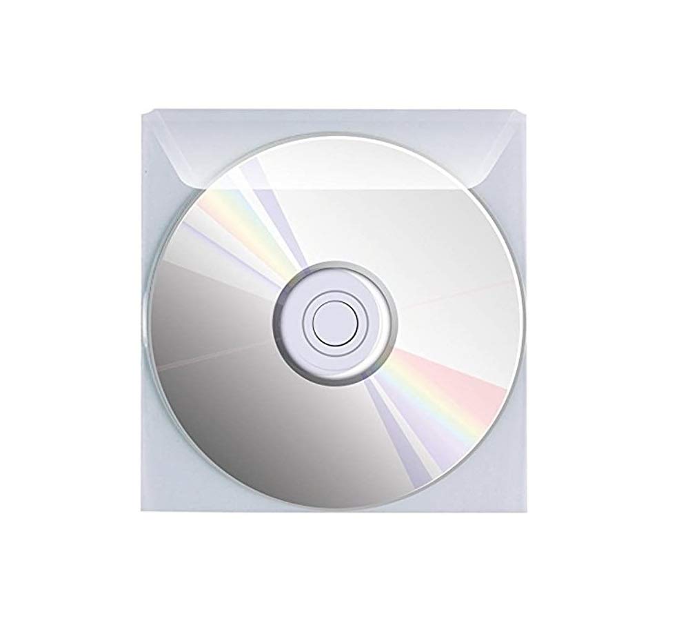 Favorit 100460144 Busta Porta Cd/Dvd con Patella di Chiusura Formato Interno 12,5X12,5 cm, Confezione da 25 Pz.