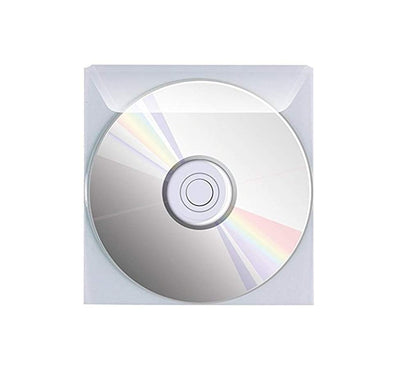 Favorit 100460144 Busta Porta Cd/Dvd con Patella di Chiusura Formato Interno 12,5X12,5 cm, Confezione da 25 Pz.