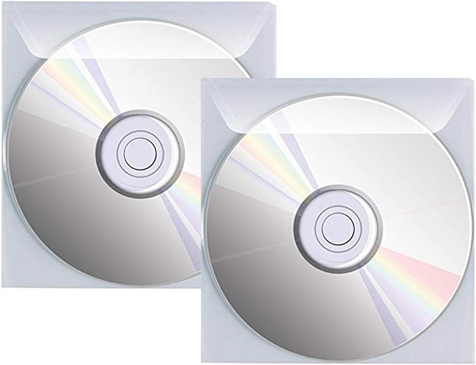 Favorit 100460144 Busta Porta Cd/Dvd con Patella di Chiusura Formato Interno 12,5X12,5 cm, Confezione da 25 Pz.