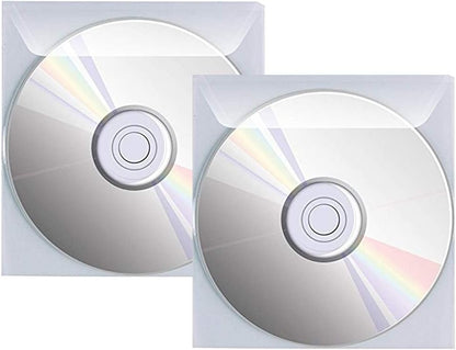 Favorit 100460144 Busta Porta Cd/Dvd con Patella di Chiusura Formato Interno 12,5X12,5 cm, Confezione da 25 Pz.