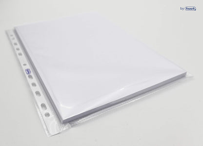 Favorit 100460121 Buste Foratura Universale, Formato Interno 22 x 30 cm, Finitura Liscia Ultra Trasparente, Possono Contenere Molti Fogli A4, Confezione da 25 Pezzi+1 Omaggio, Trasparenti
