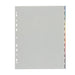 Favorit 40006688 Divisori con Foratura Universale per Raccoglitori ad Anelli con 12 Tacche Neutre e Cartoncino Stampato, Formato Interno 22 x 30 cm, in Polipropilene (Materia Plastica Atossica