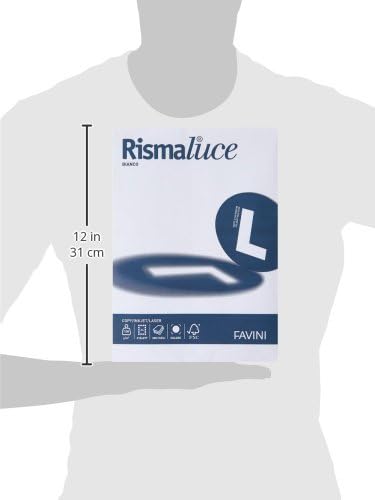 Favini Rismaluce Carta Rismaluce, A4, 100 G/Mq, 118 µm, 1