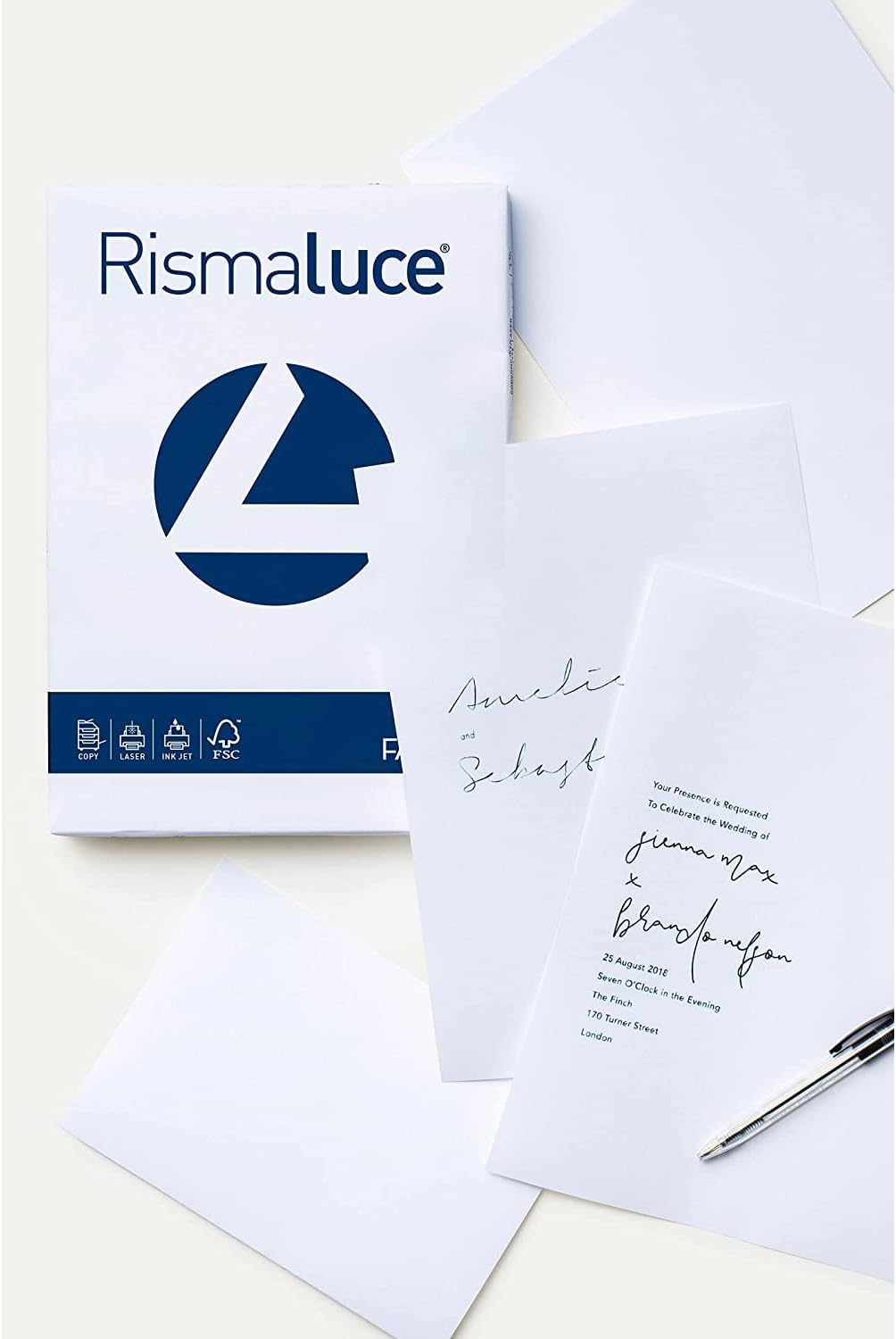 CARTA RISMALUCE 200GR A4 125FG BIANCA FAVINI
