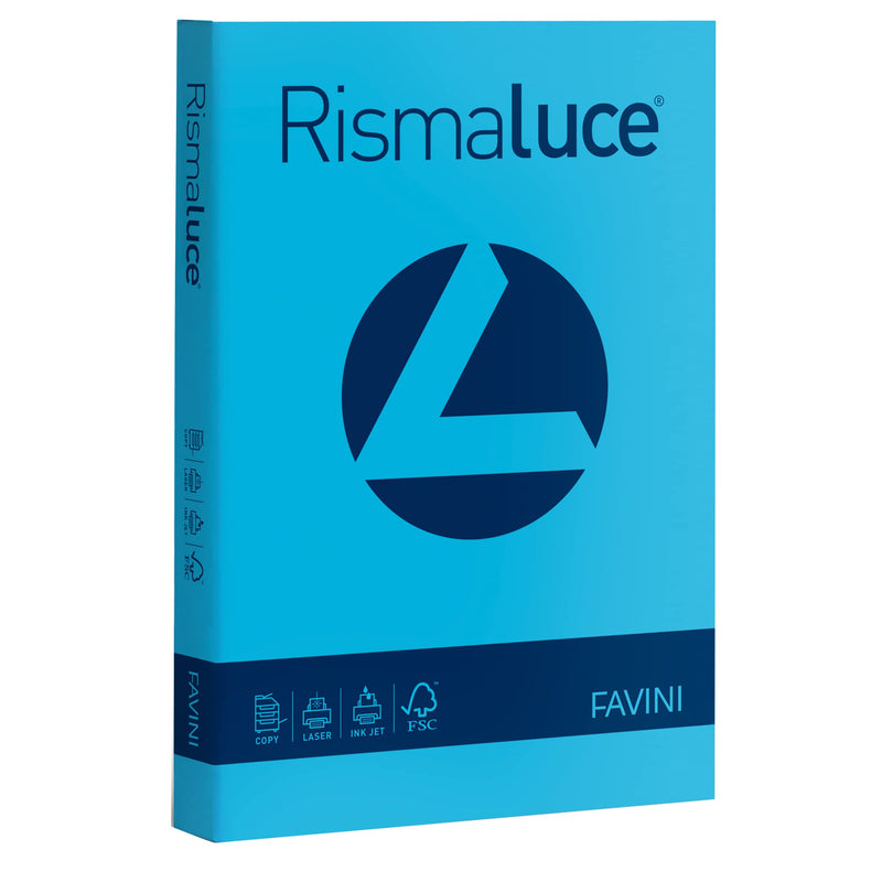 Favini A67G104 Cartoncino Colorato Rismaluce, 125 Pezzi