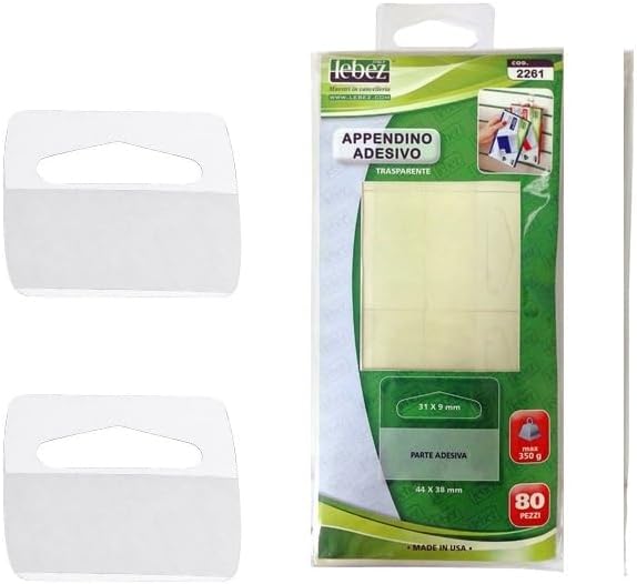 Lebez Appendicartelli, (Set di 80), 4.5 x 4.5 cm