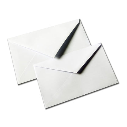 Blasetti Busta per Partecipazione - Campidoglio buste per spedizione lettere, auguri o inviti, Confezione 500 pezzi, Colore Bianco, Formato 75x112 mm, Lembo a punta gommato