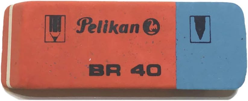 Pelikan Gomme da Cancellare BR40, Gomma Bianca per Matita, Pastelli, Inchiostro e Penne a Sfera, Adatta per Disegno Tecnico Artistico e Uso Scolastico, Confezione da 4 Pezzi