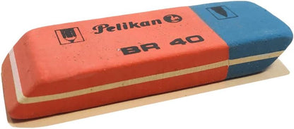 Pelikan Gomme da Cancellare BR40, Gomma Bianca per Matita, Pastelli, Inchiostro e Penne a Sfera, Adatta per Disegno Tecnico Artistico e Uso Scolastico, Confezione da 4 Pezzi