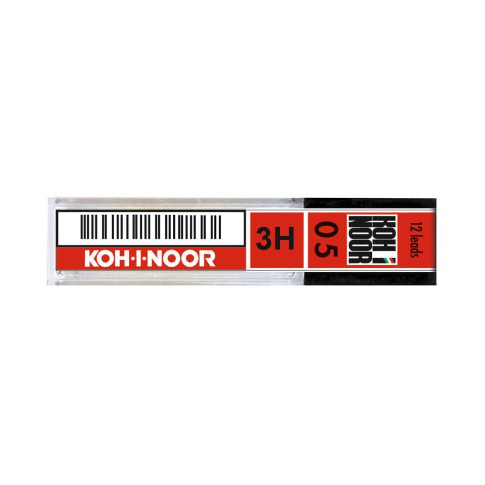 Astuccio mine per portamine KOH-I-NOOR 0,5mm - gradazione 3H