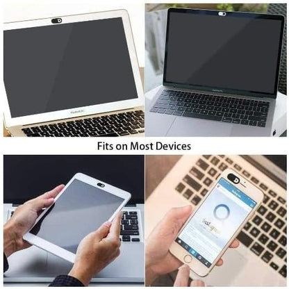 Nilox - Copri Webcam Privacy - Copri Telecamera PC Scorrevole - Design Ultrasottile - Adatto per Notebook, Tablet e TV - Confezione da 3 Pezzi - Colore Bianco