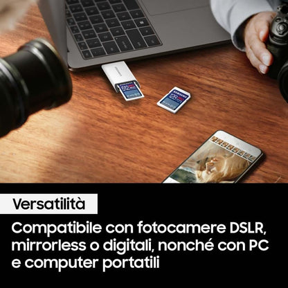 Samsung Memorie PRO Ultimate Scheda SD per Fotografia da 64GB, UHS-I U3, Fino a 200 MB/S (MB-SY64S/WW)