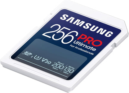 Samsung Memorie PRO Ultimate Scheda SD per Fotografia da 256GB, UHS-I U3, Fino a 200 MB/S (MB-SY256S/WW)