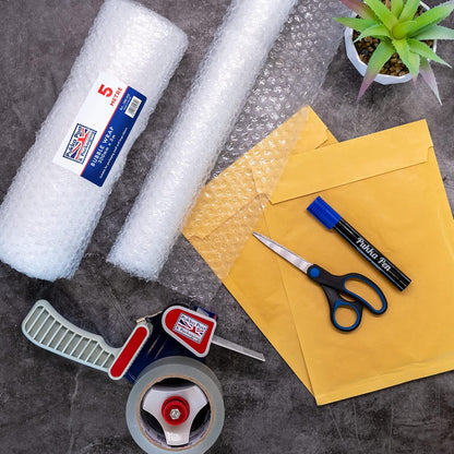 Pukka Pad, Pukka Post –Lightweight Protective Bubble Cushioning Wrap for Packaging and Mailing, Small Air Bubbles, 300mm x 5m Roll, Clear for Packing or Storage Boxes