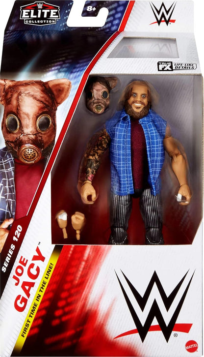 Mattel WWE Elite Action Figure & Accessories, Series #120, 6-inch Collectible Joe Gacy with 25 Articulation Points & Swappable Hands