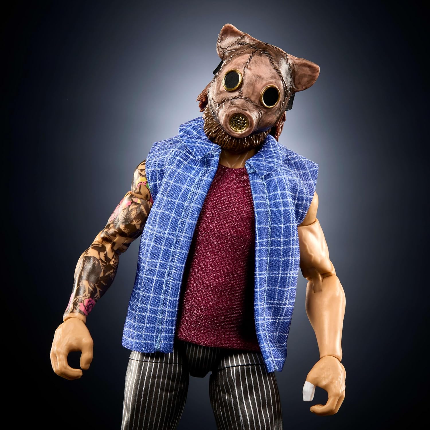 Mattel WWE Elite Action Figure & Accessories, Series #120, 6-inch Collectible Joe Gacy with 25 Articulation Points & Swappable Hands