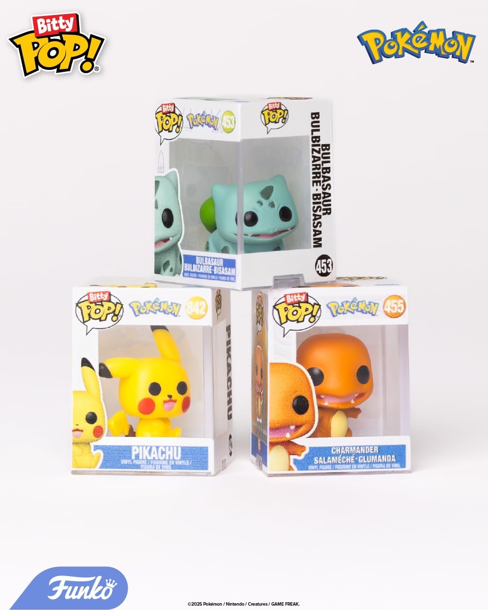 Funko Bitty Pop! Pokemon – 12er-Pack – Enthält Pikachu, Eveee, Charmander, Squirtle und mehr 0,9 Zoll (2,2 cm) große Sammler-Minifiguren – Miniatur-Spielzeuge – Geschenkidee