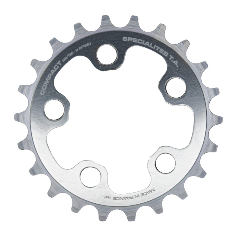 Spécialités TA Compact 9 Speed 58pcd Chainring, Inner 22t, Silver